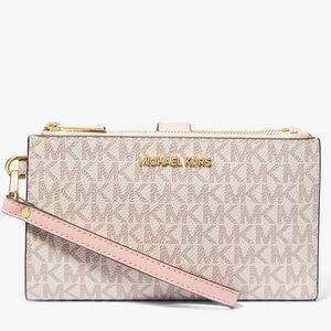 Michael Kors Signature logo smartphone wristlet